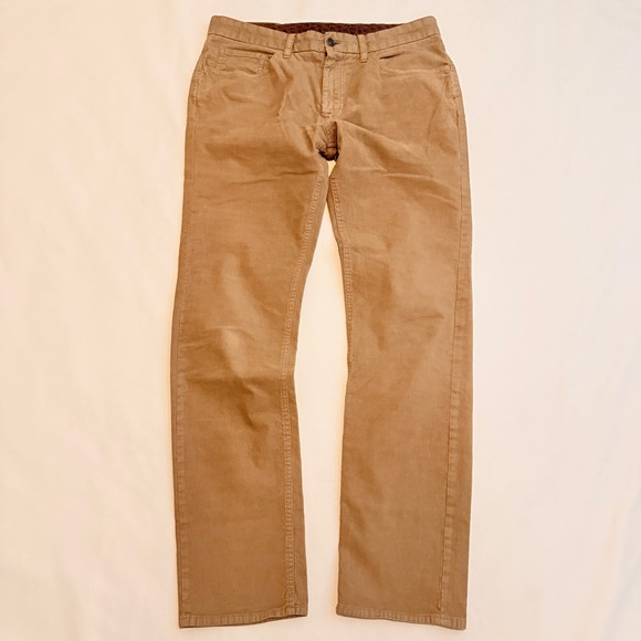 Brooks Brothers Red Fleece Other - Brooks Brothers Red Fleece Corduroy Pants Mens 34x32 Tan Straight Leg 5-Pocket